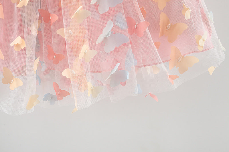 Peach Flutterby Dress
