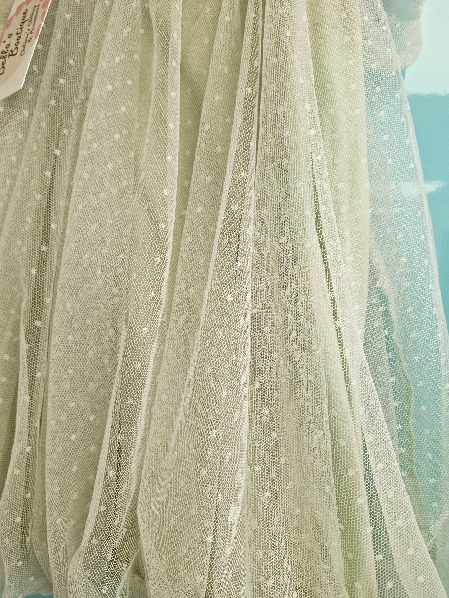 Sage green tulle dress 1-2 years preloved