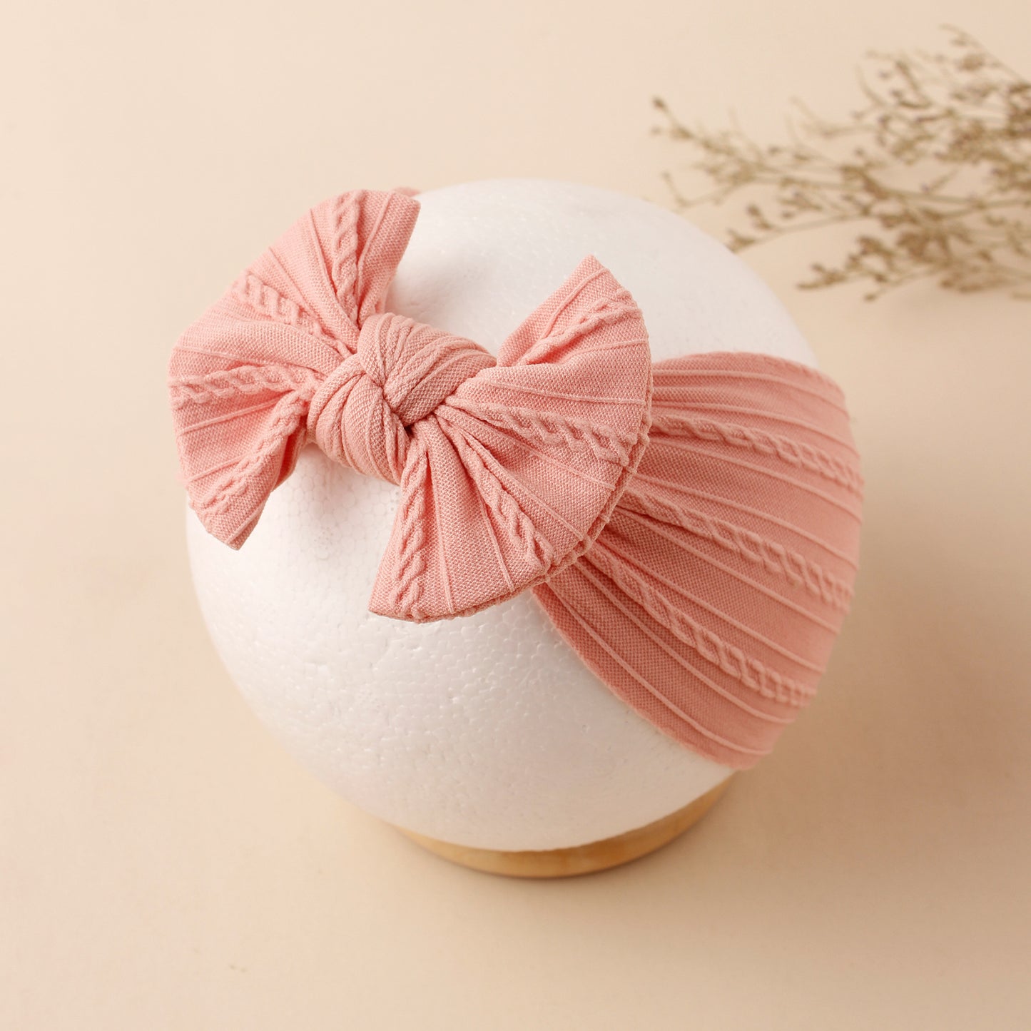 Bow Cable Knot Baby Head bands