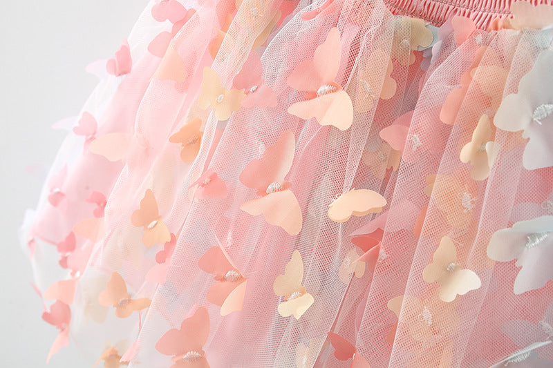 Peach Flutterby Dress