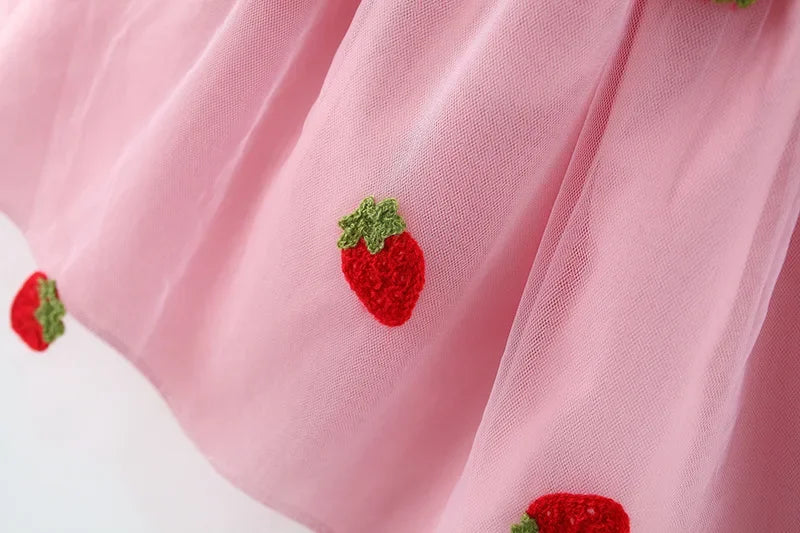 Strawberry Tulle Dress
