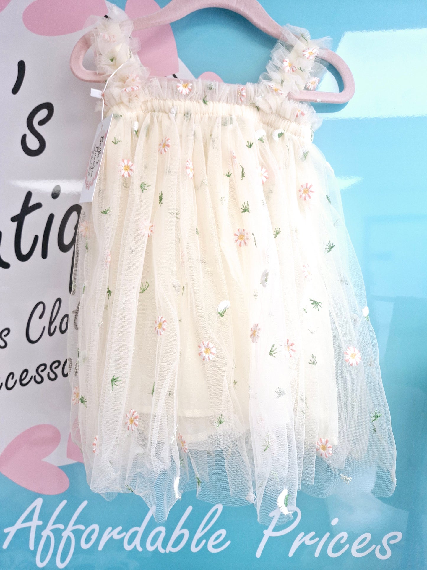 Daisy Tulle Dress 6-12 months Preloved