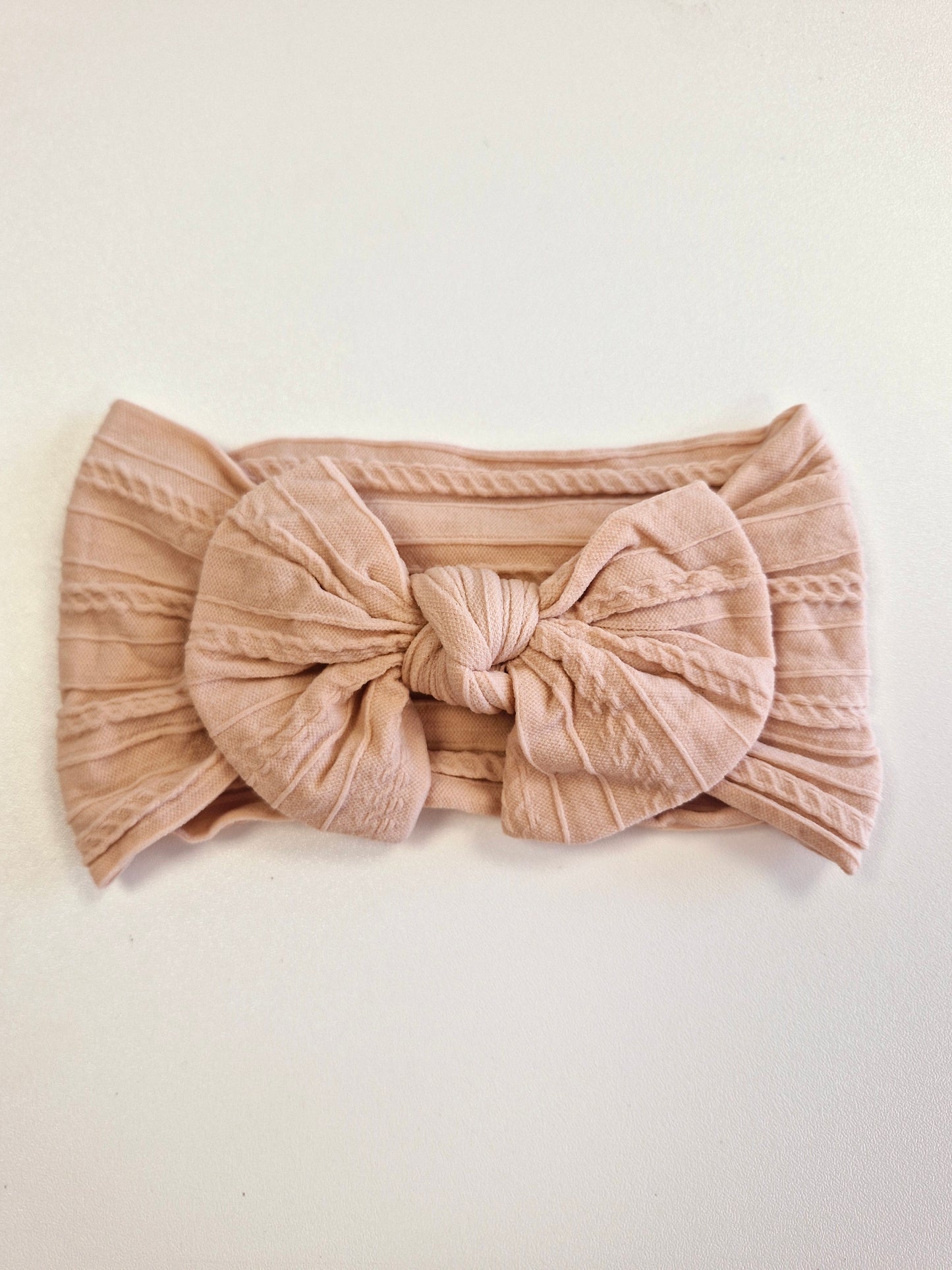Bow Cable Knot Baby Head bands
