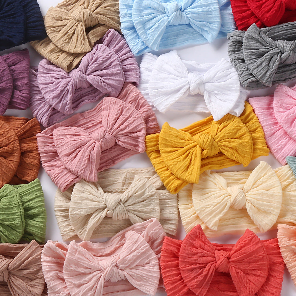 Bow Cable Knot Baby Head bands