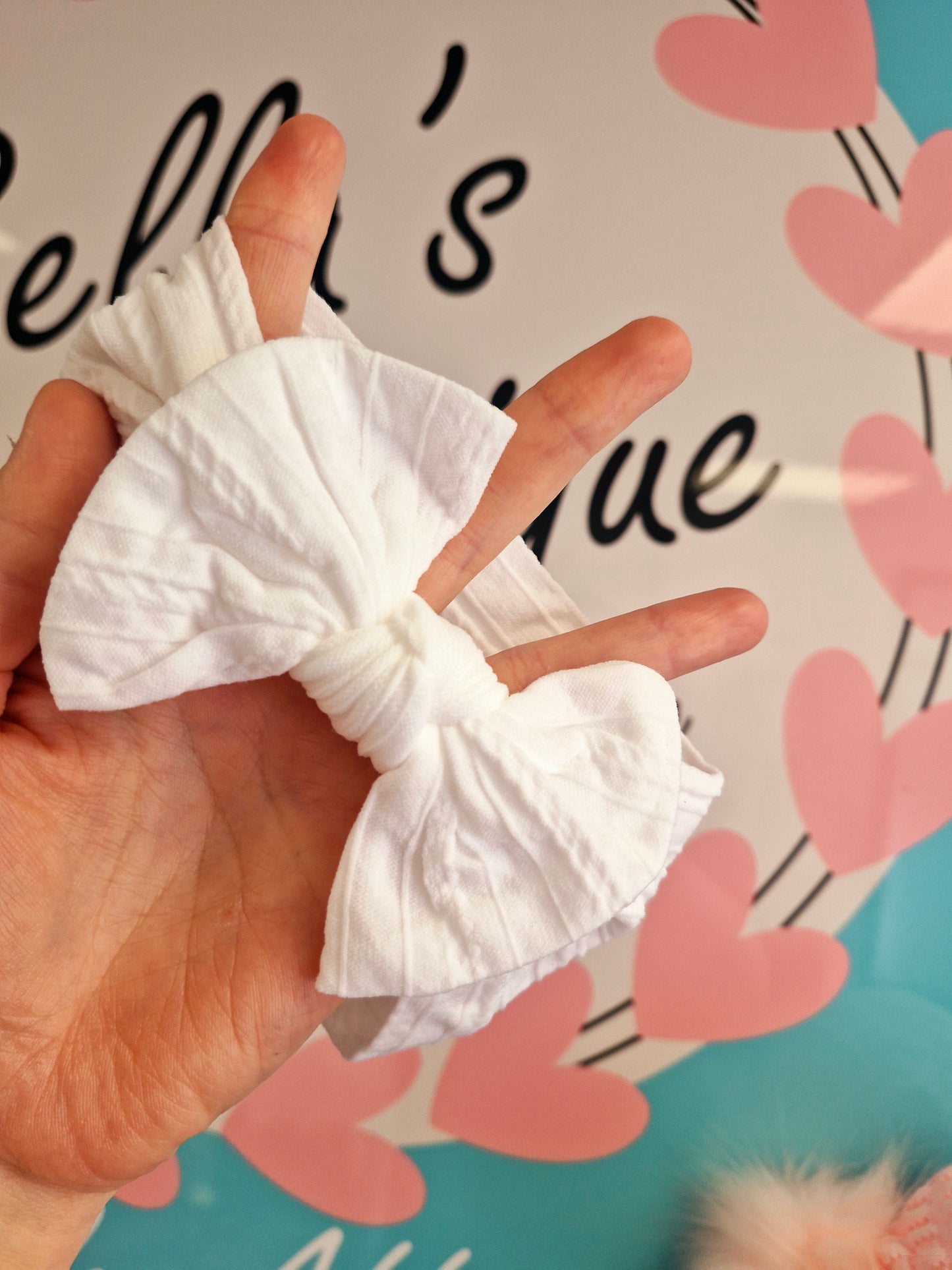 Bow Cable Knot Baby Head bands