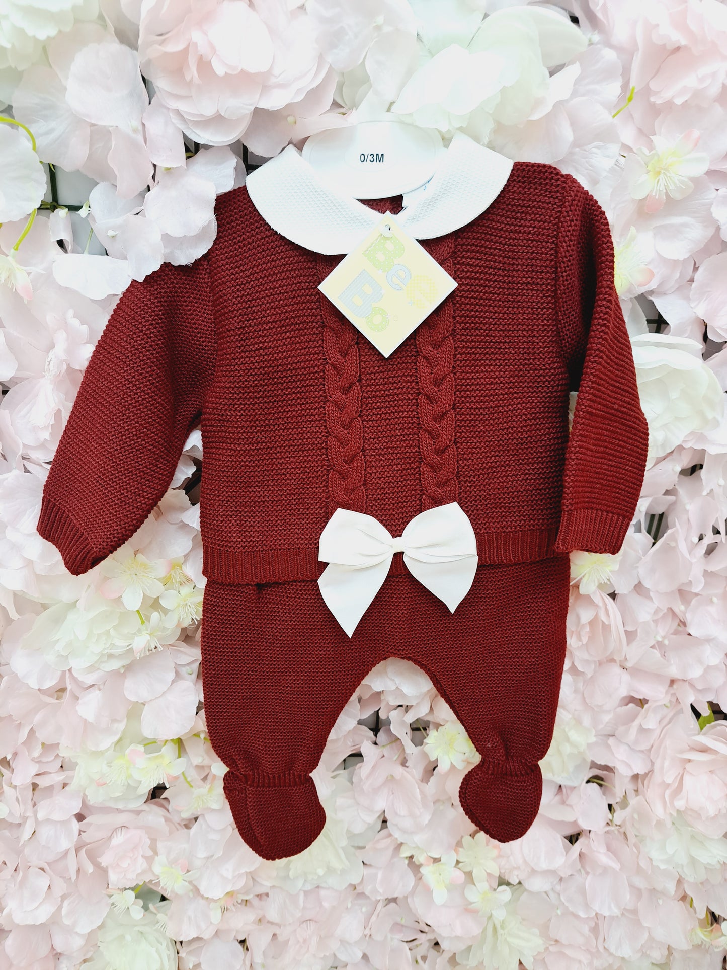 Wine Red Knit 2pc Set