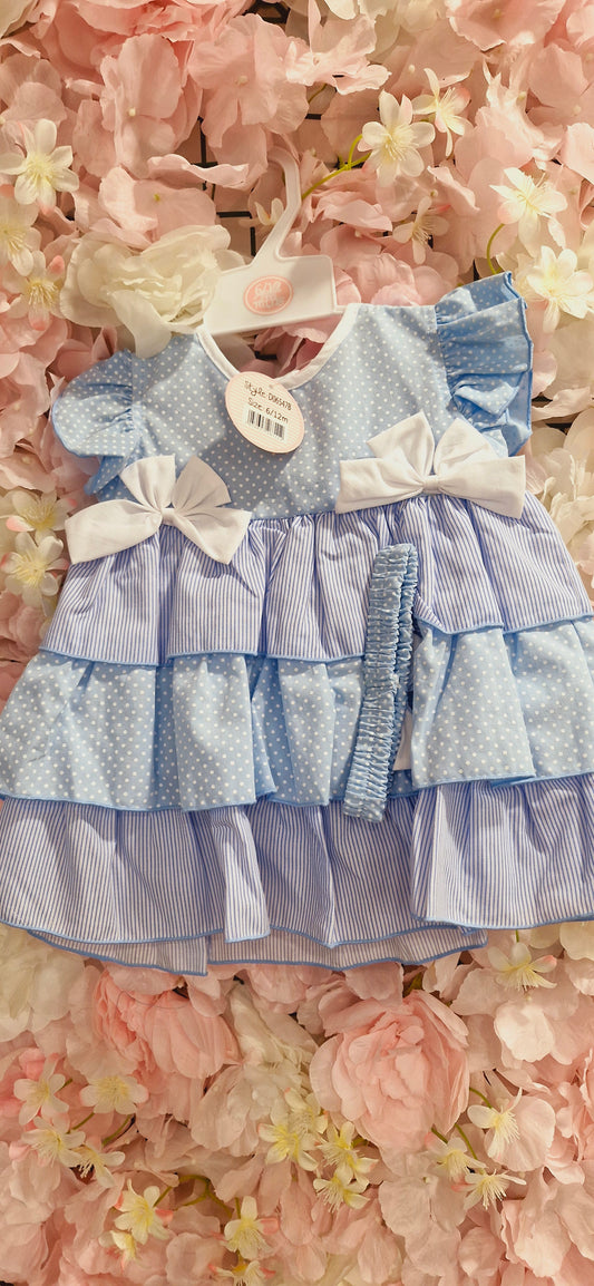 Blue Frilly Spainish Dress