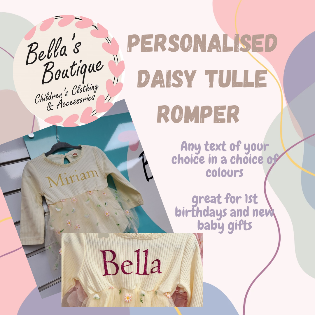 Personalised Daisy Tulle Romper