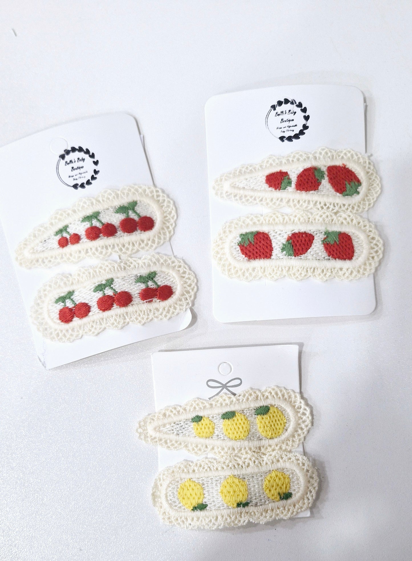 Fruit Crochet Clips