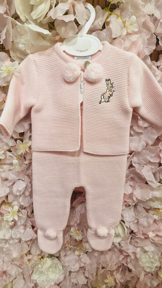 Flopsy Bunny Pom Pom Knit Set