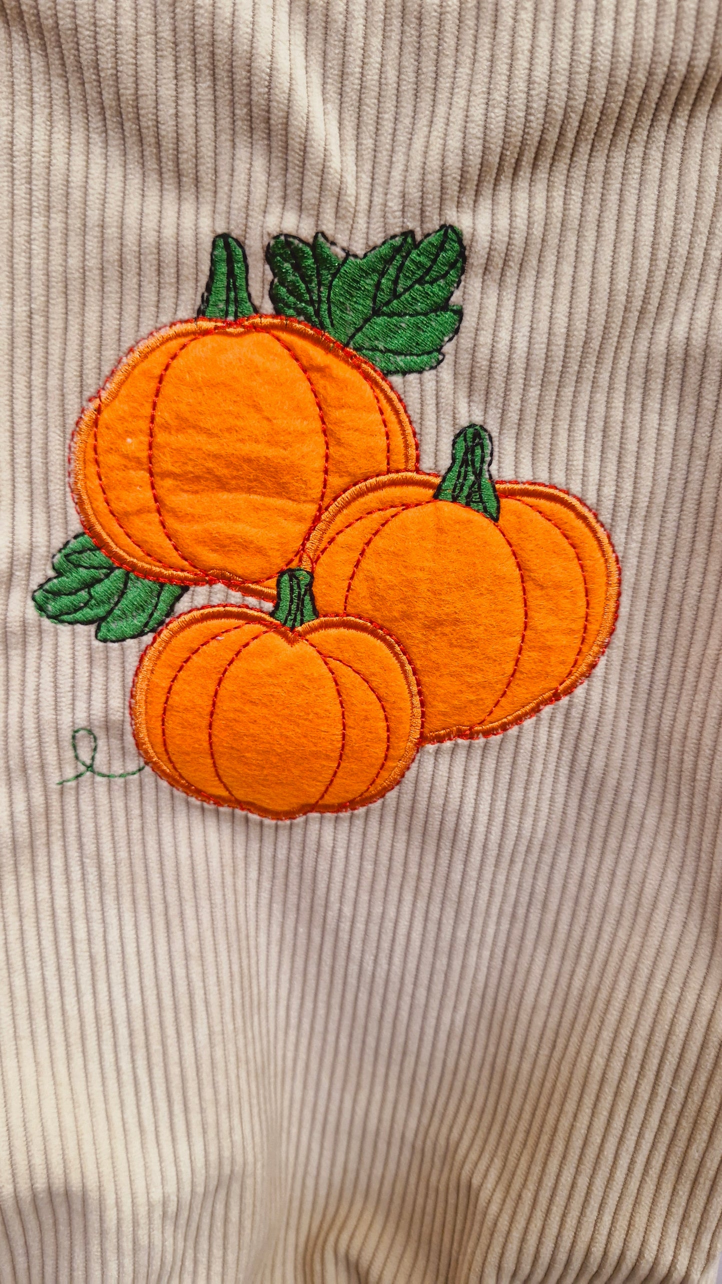 Pumpkin Corduroy Romper