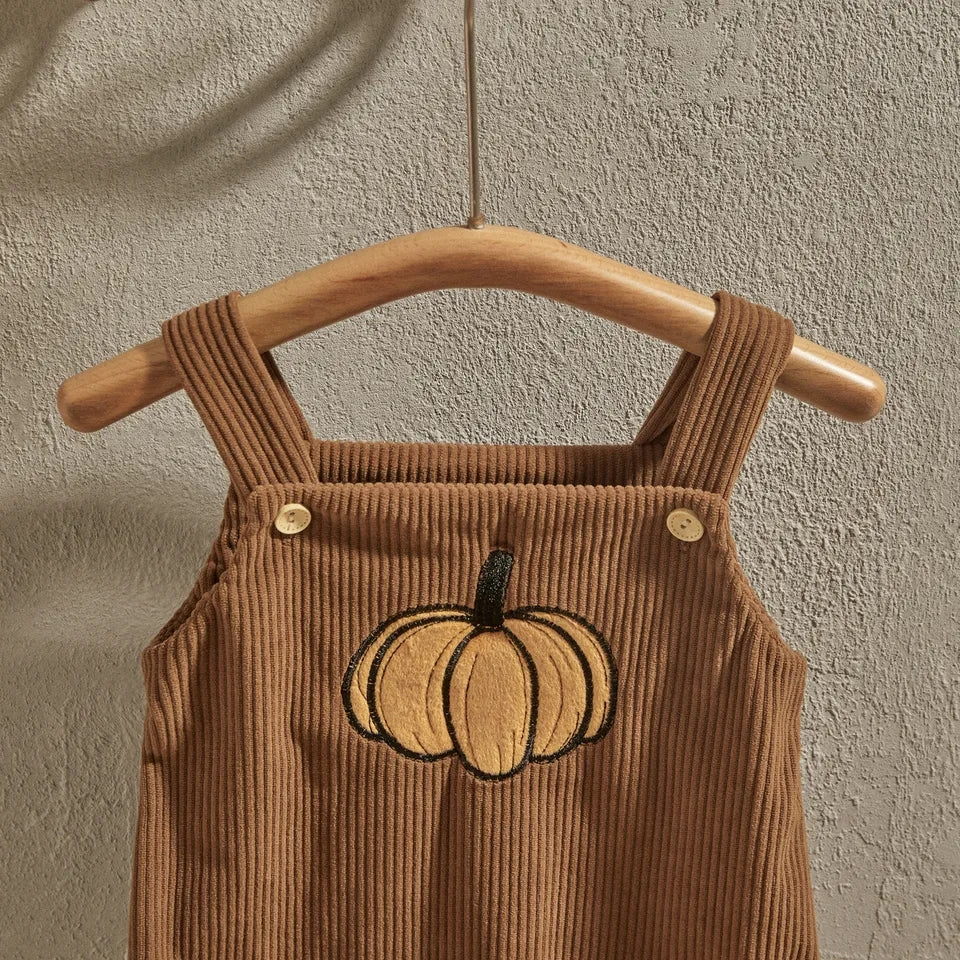 Corduroy Pumpkin Romper