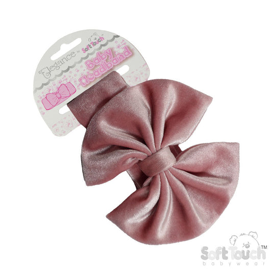 Velvet Headband Rose Pink