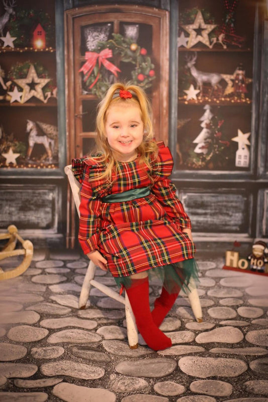 Festive Tartan Dress