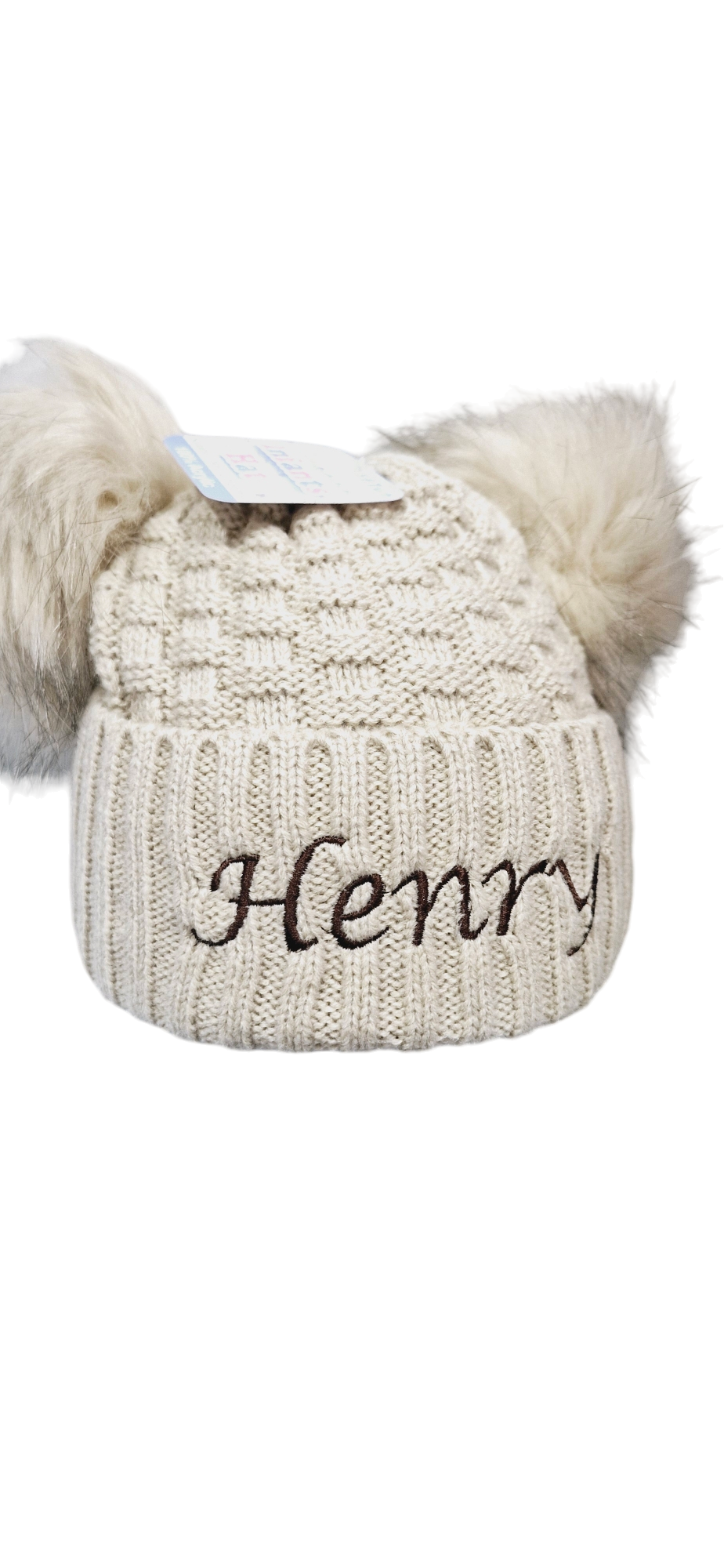 Personalised Embroidered Pom Pom Hat