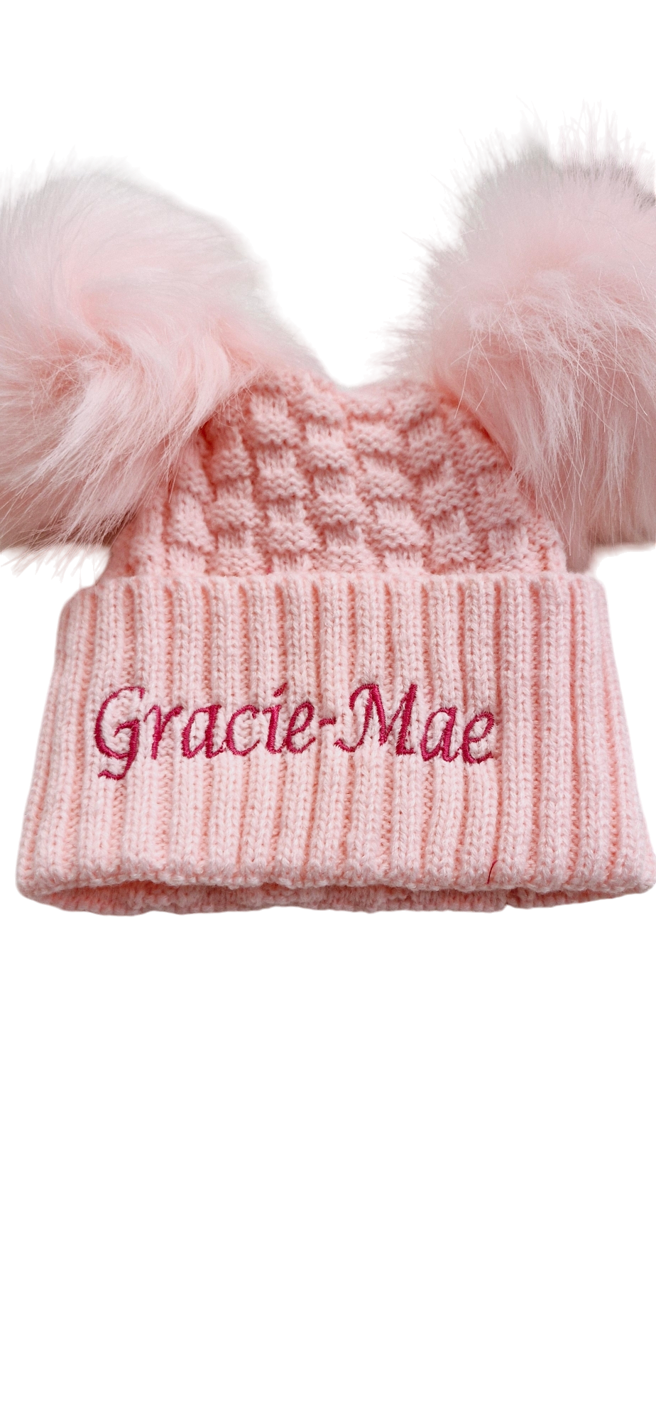 Personalised Embroidered Pom Pom Hat