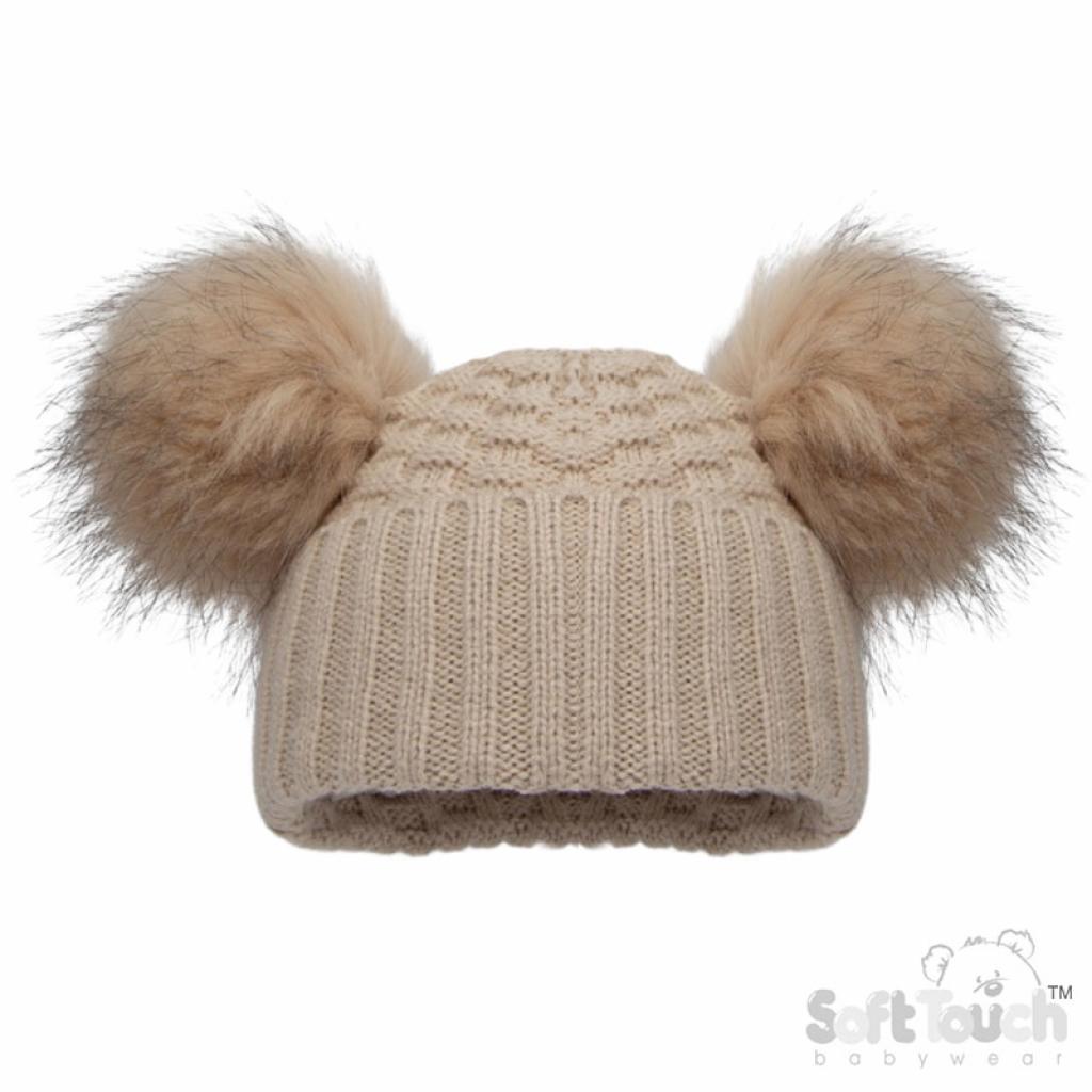 Pom pom Hat NB - 12months