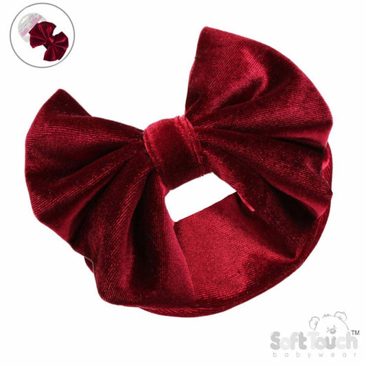 Wine Red Velvet Headband