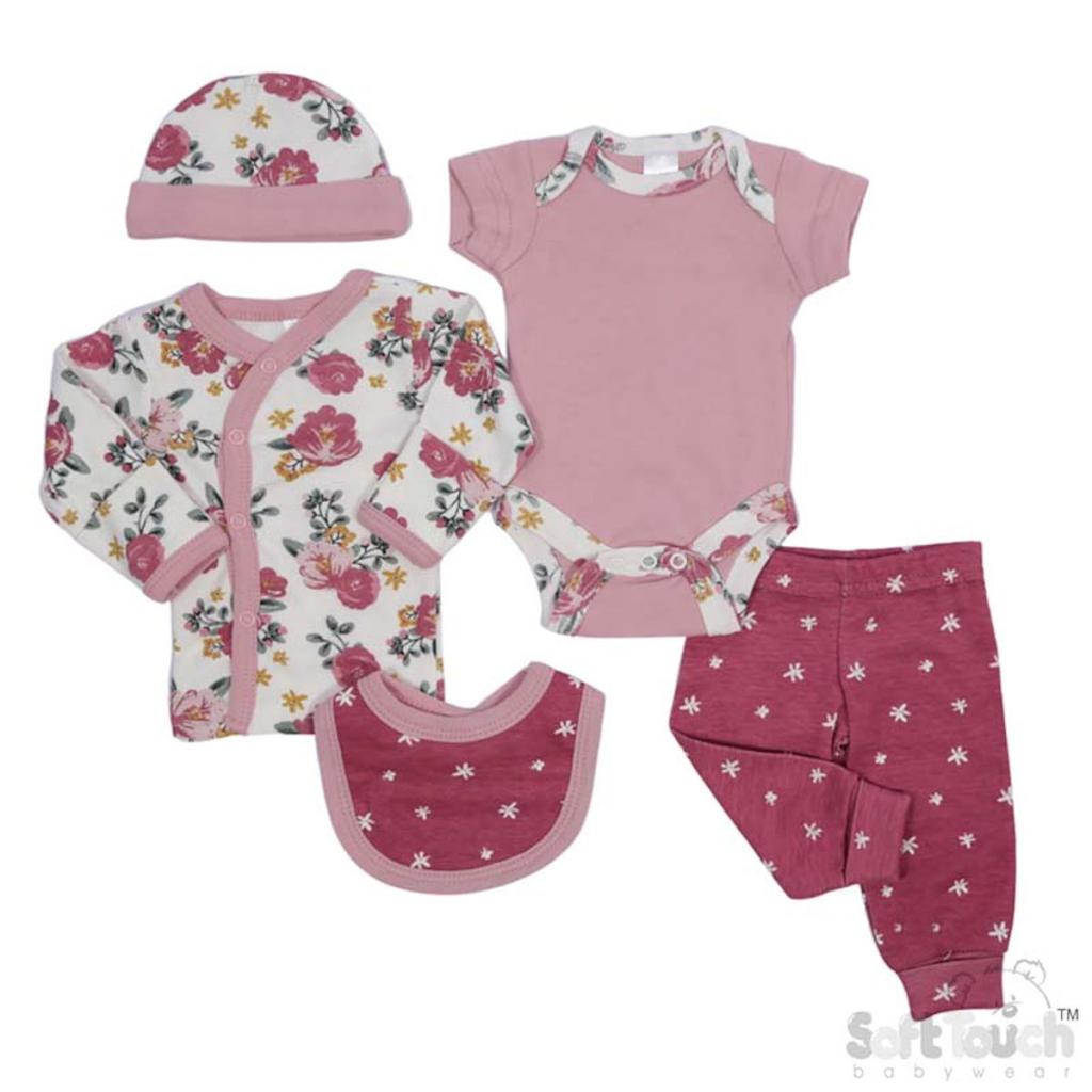 Tiny Baby Floral Set