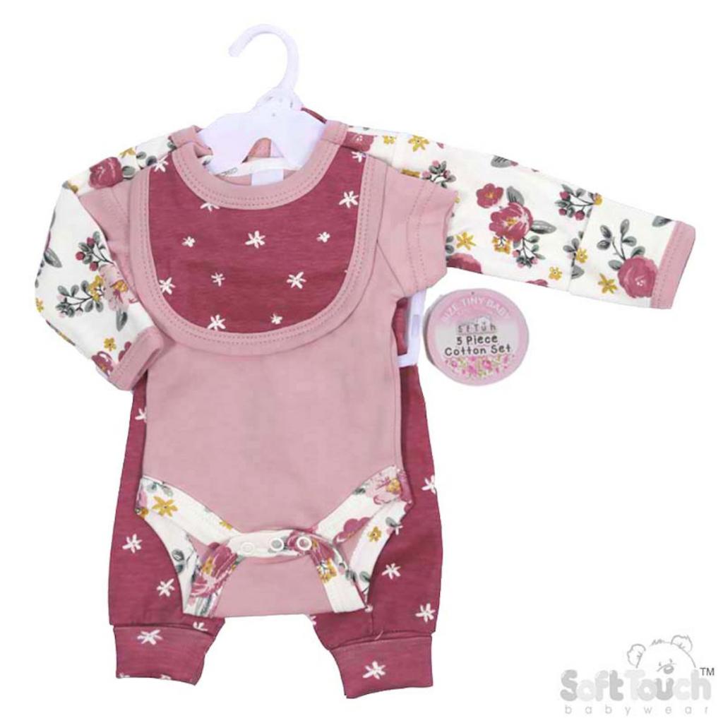 Tiny Baby Floral Set