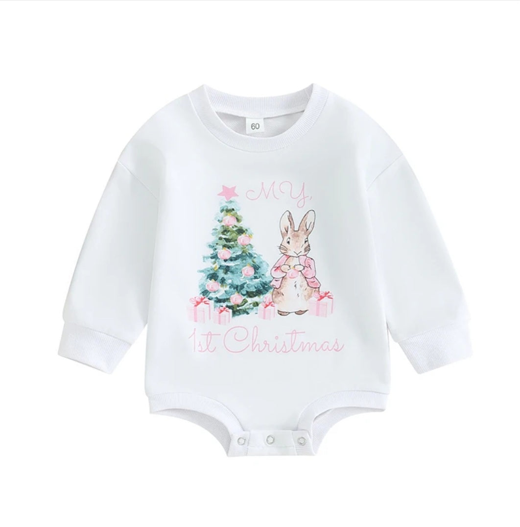 Flopsy Bunny My First Christmas Romper