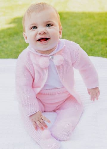 Pink Pom Pom Knit Set