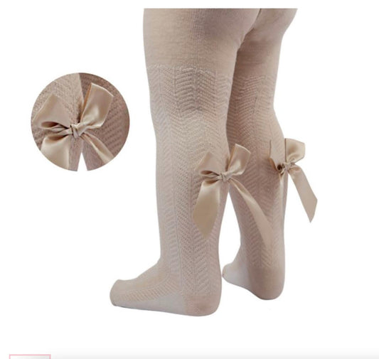 Caramel Bow Tights