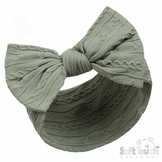 Cable Knot Headband Khaki