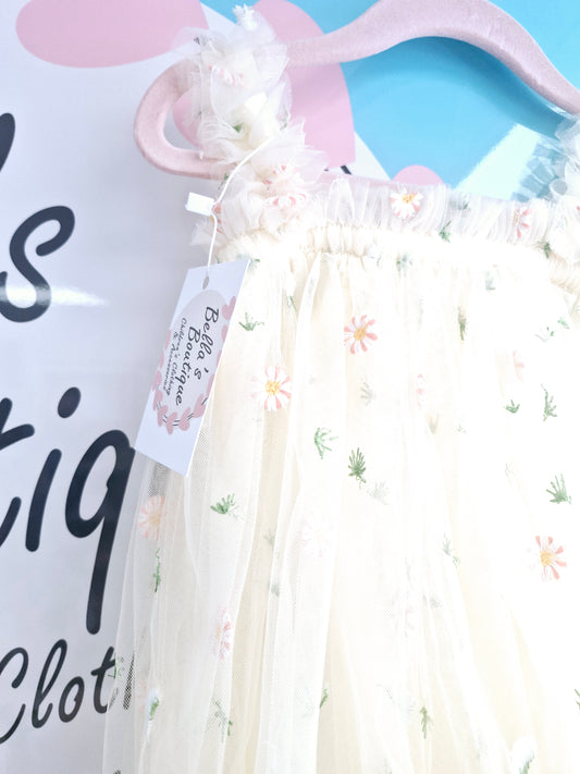 Daisy Tulle Dress 6-12 months Preloved