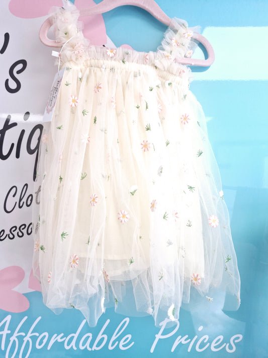 Daisy Tulle Dress 6-12 months Preloved