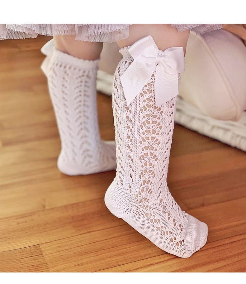 Open Knit Knee High Socks