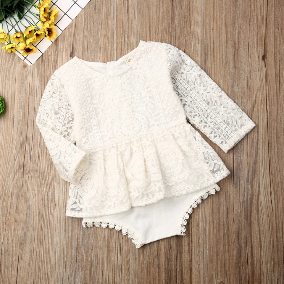 White Lace Romper