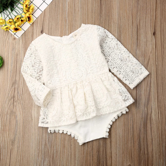 White Lace Romper