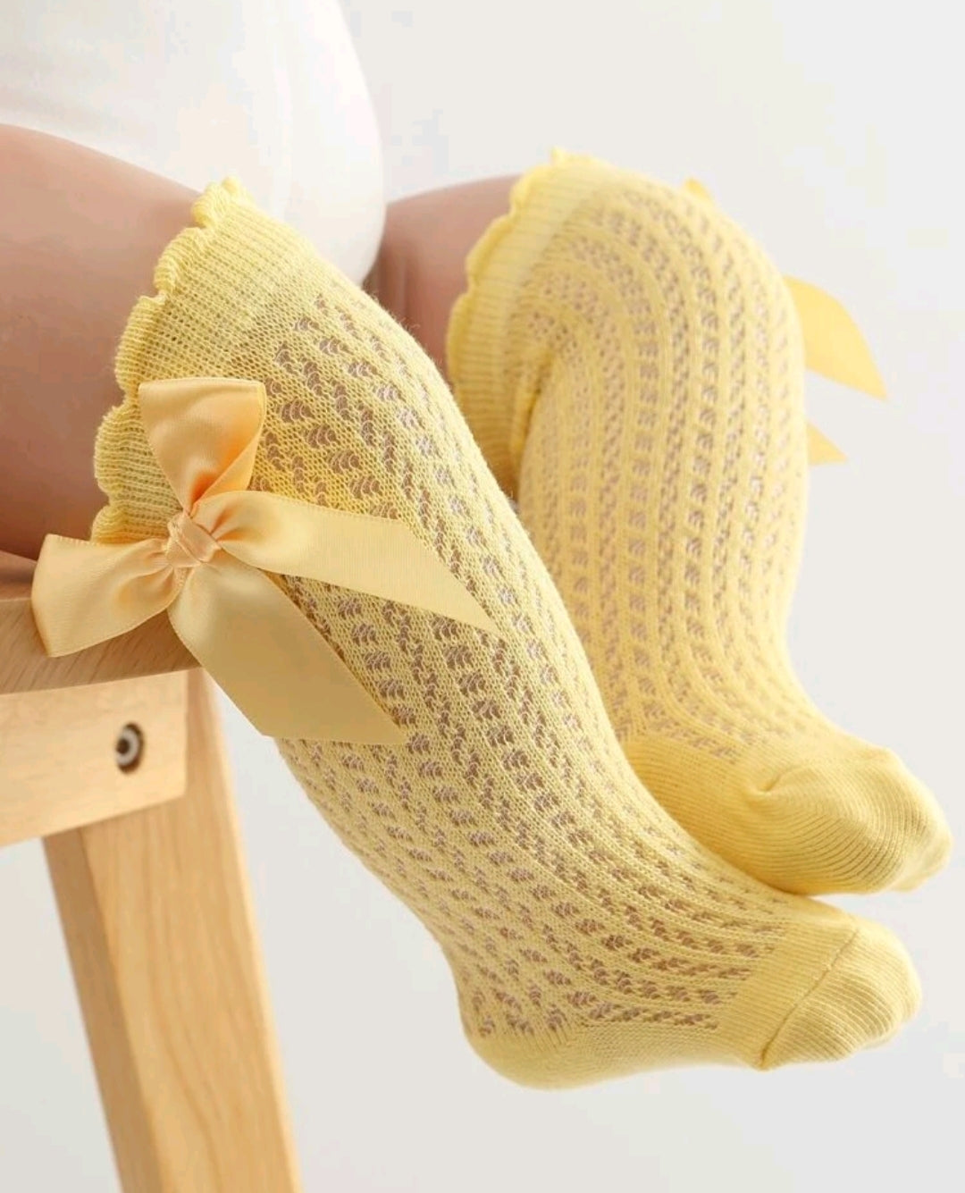 Open Knit Knee High Socks