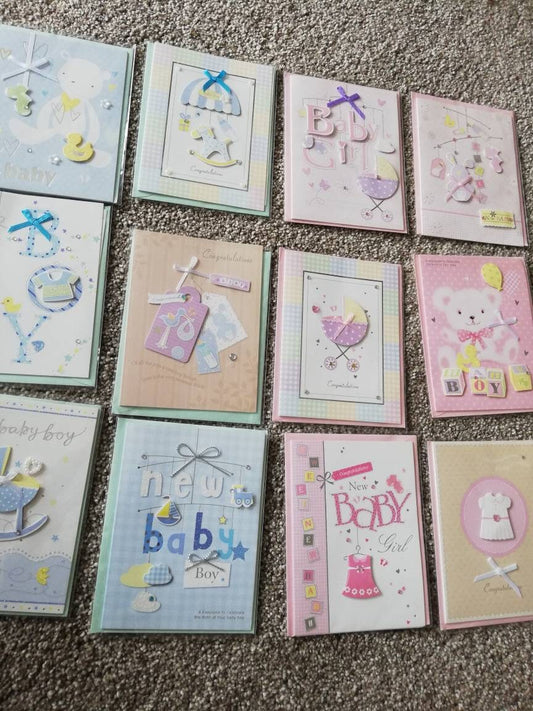 Hand made New Baby Boy Card